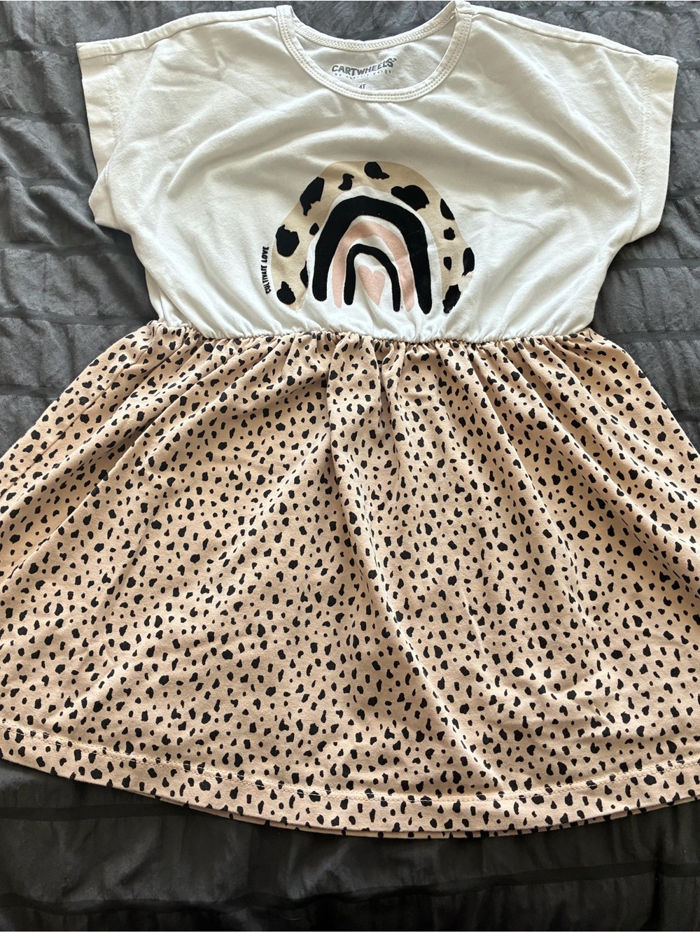 Cartwheels Rainbow & Leopard Dress